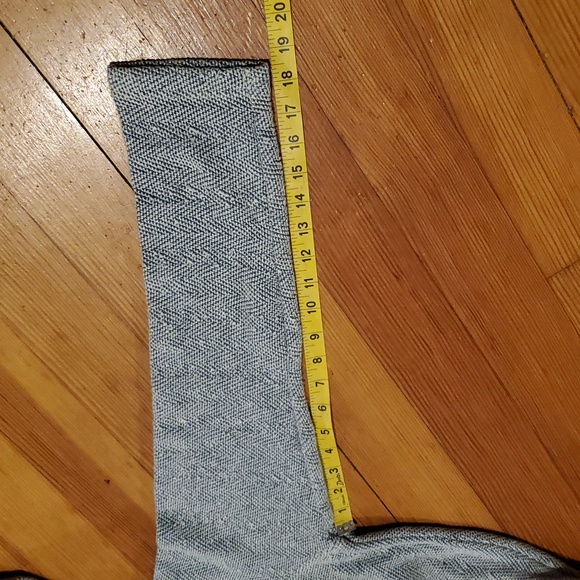 Faherty Seabrook French Terry Hoodie Poncho V-Neck Herringbone Large - Picture 14 of 16